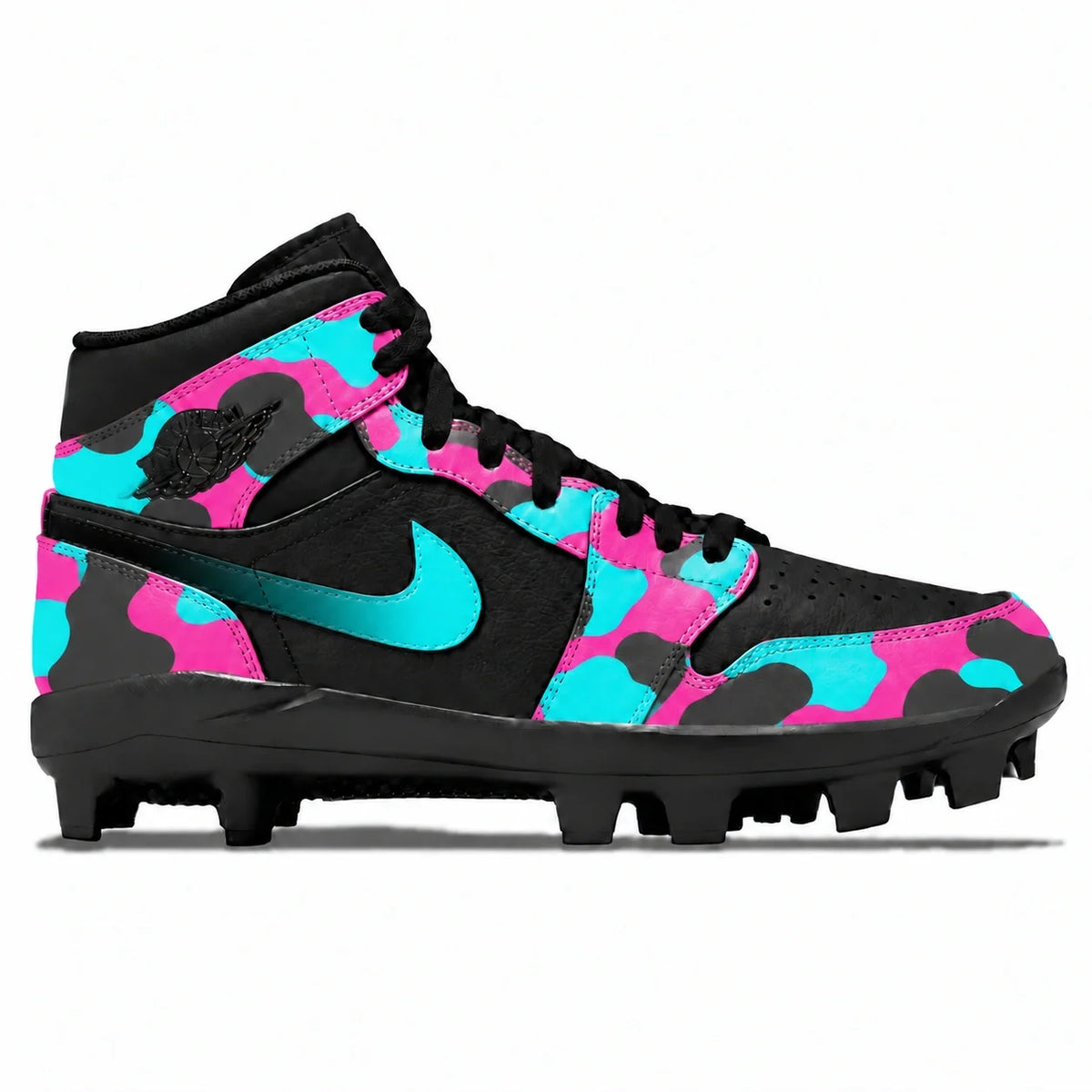 "Miami Camo" Jordan 1 Retro Cleats