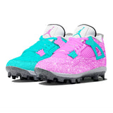 "Miami Glitter" Jordan 4 Retro MCS Cleats