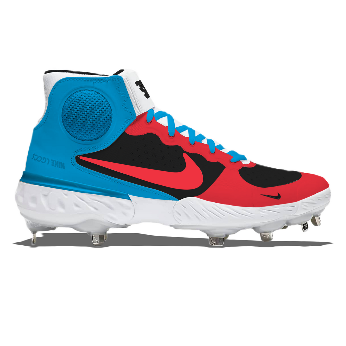 "Miami" Nike Alpha Huarache Elite 3 Mid Cleats