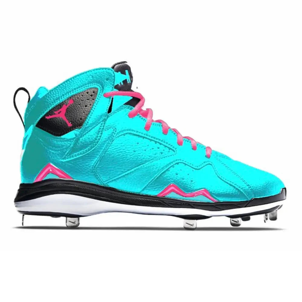 "Miami Vice" Jordan 7 Retro Cleats