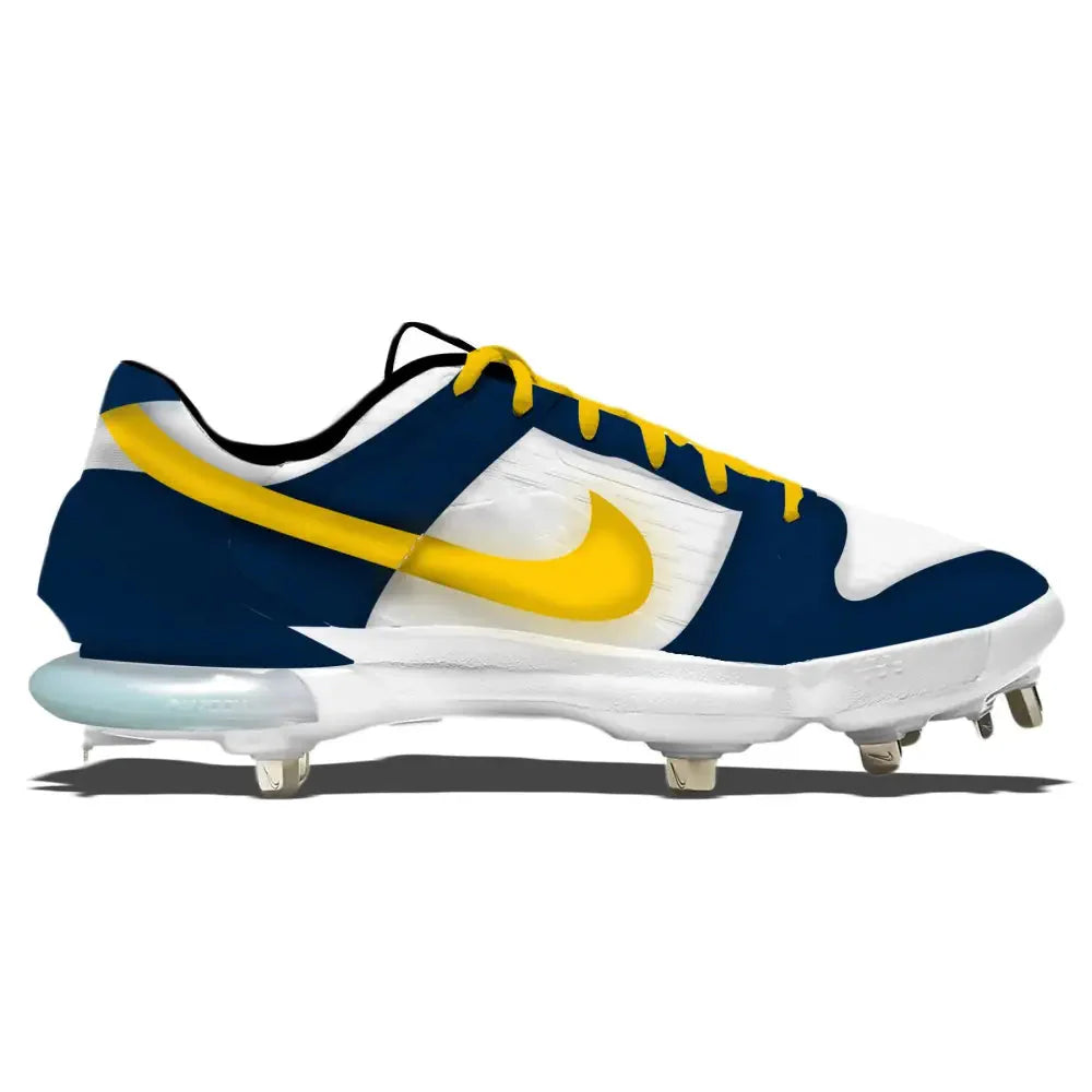 "Michigan Dunk" Nike Force Zoom Trout 7 Pro Cleats