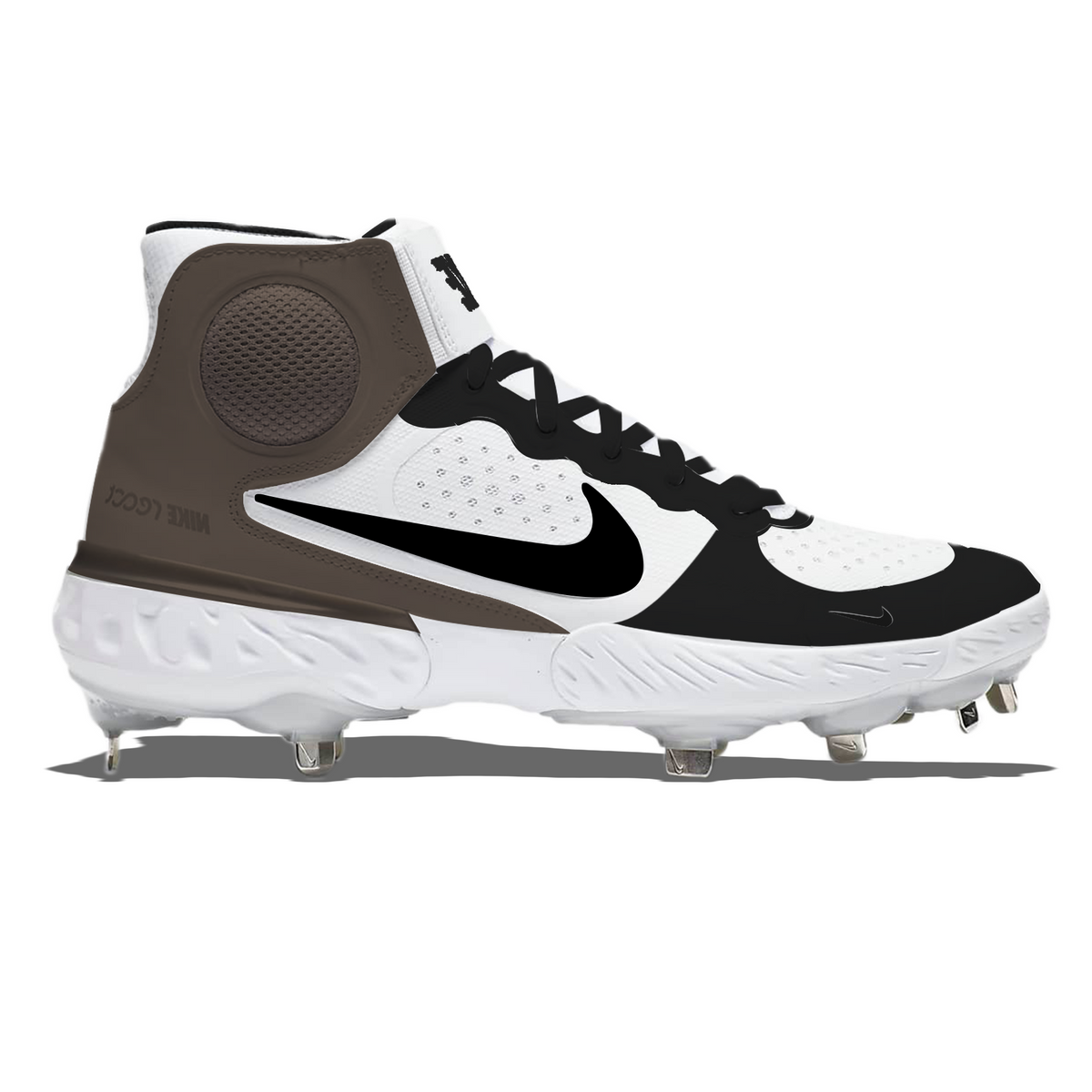 "Mocha" Nike Alpha Huarache Elite 3 Mid Cleats