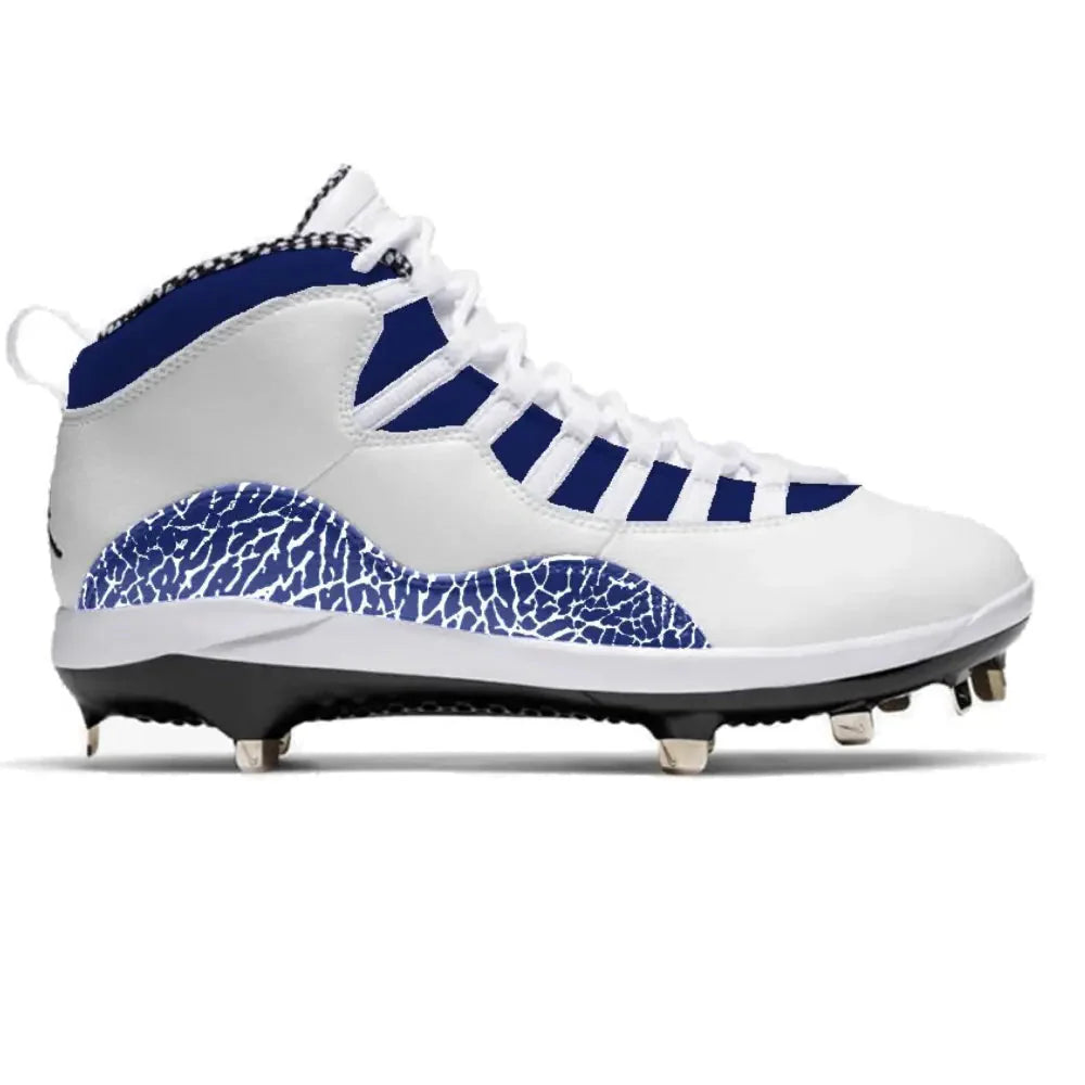 "Navy Blue Cement” Jordan 10 Retro Cleats