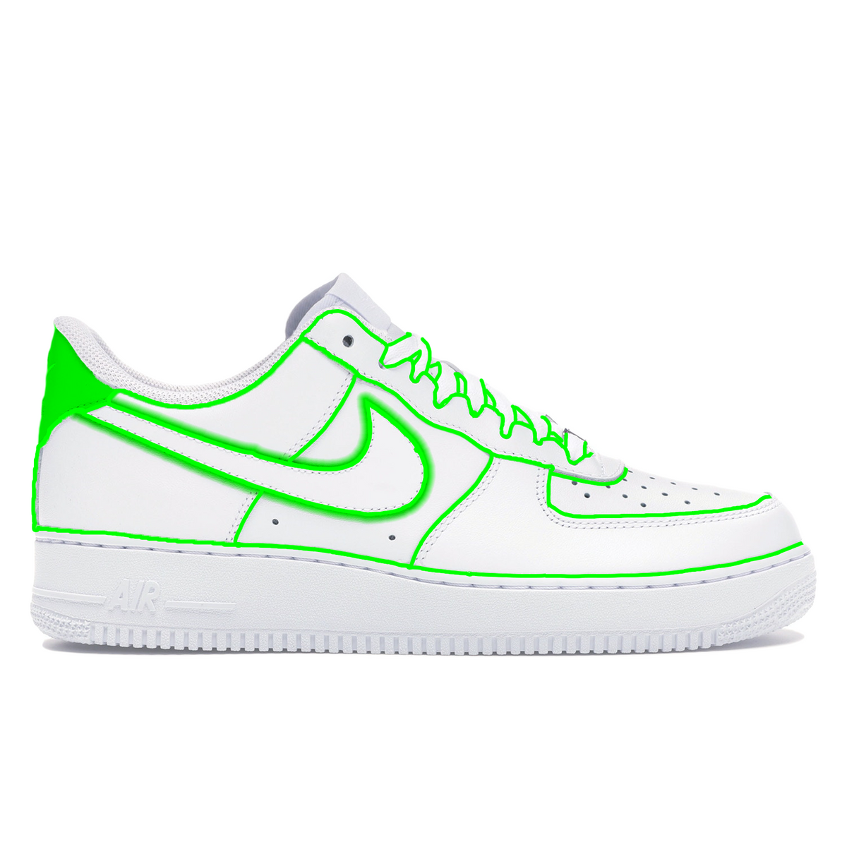 "Neon Lines" Nike Air Force 1 Low Shoes