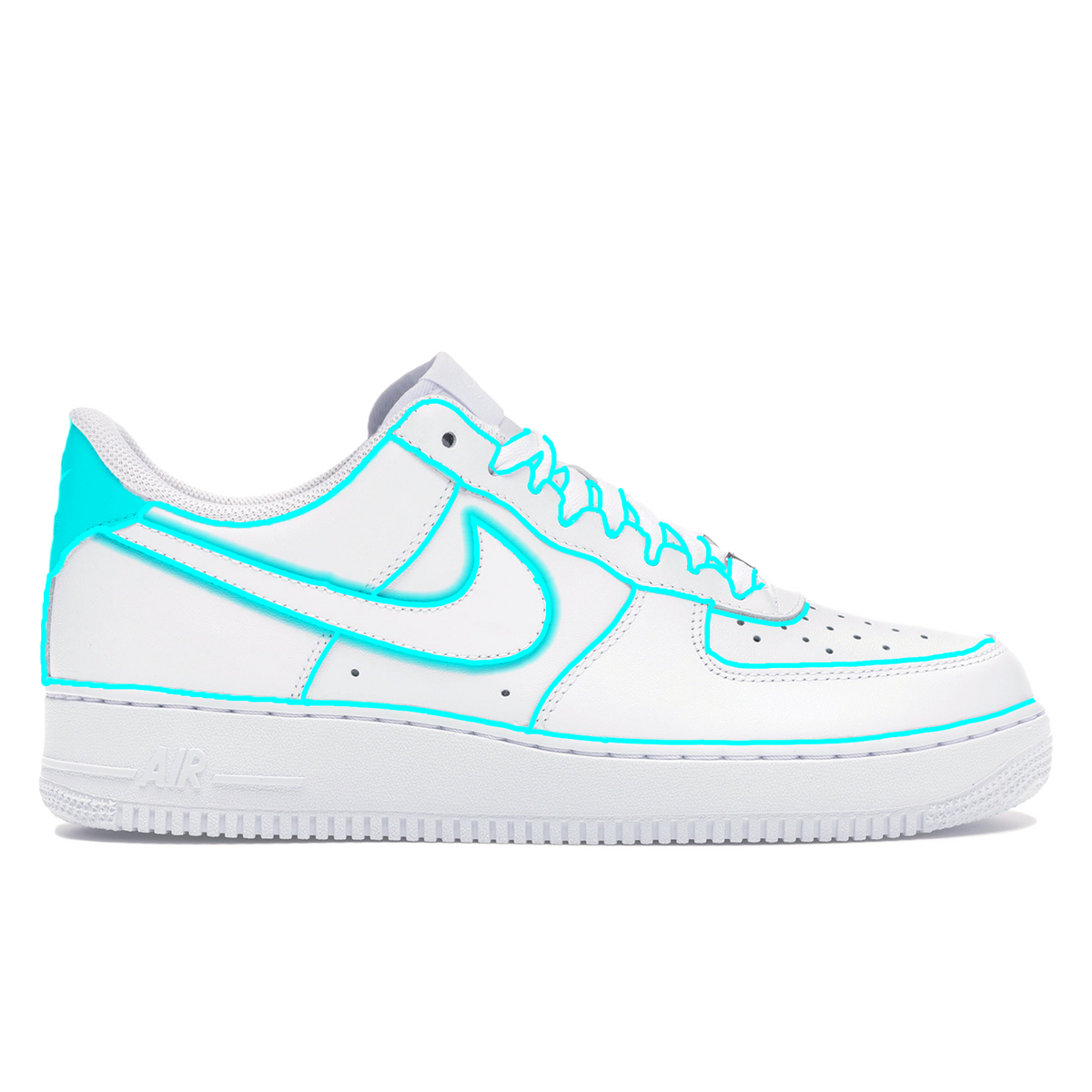 "Neon Lines" Nike Air Force 1 Low Shoes