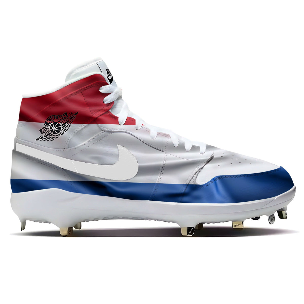 "Netherlands Waving Flag" Jordan 1 Retro Cleats