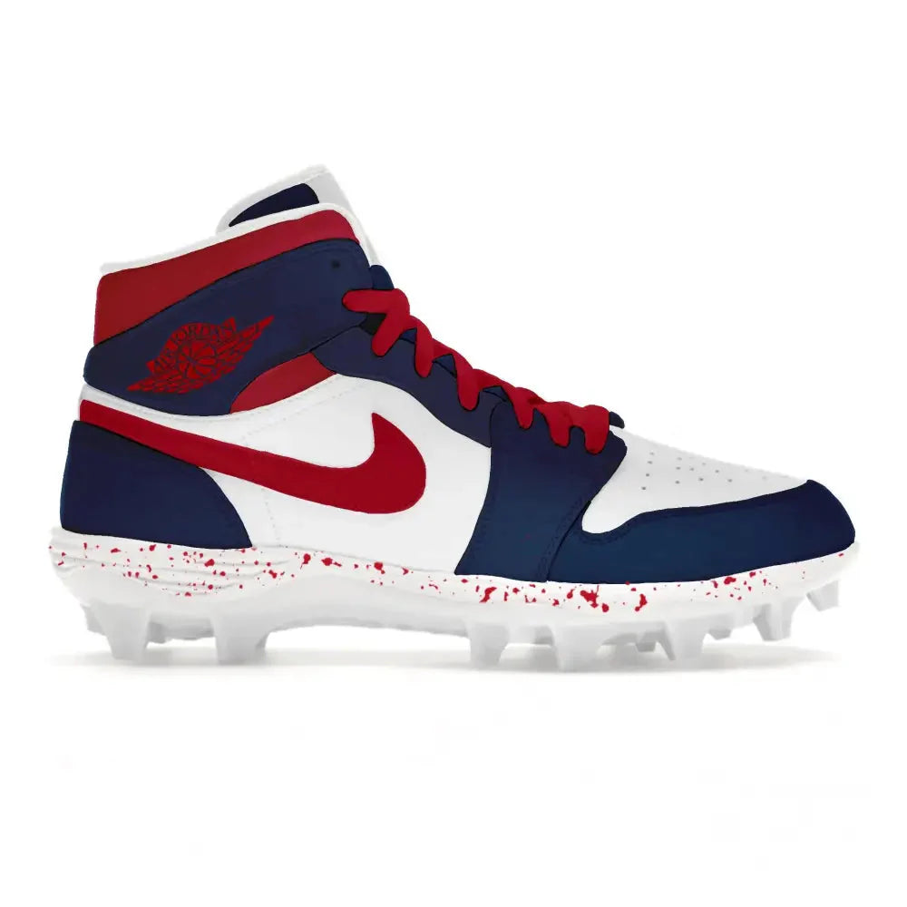 "New England" Jordan 1 TD Cleats