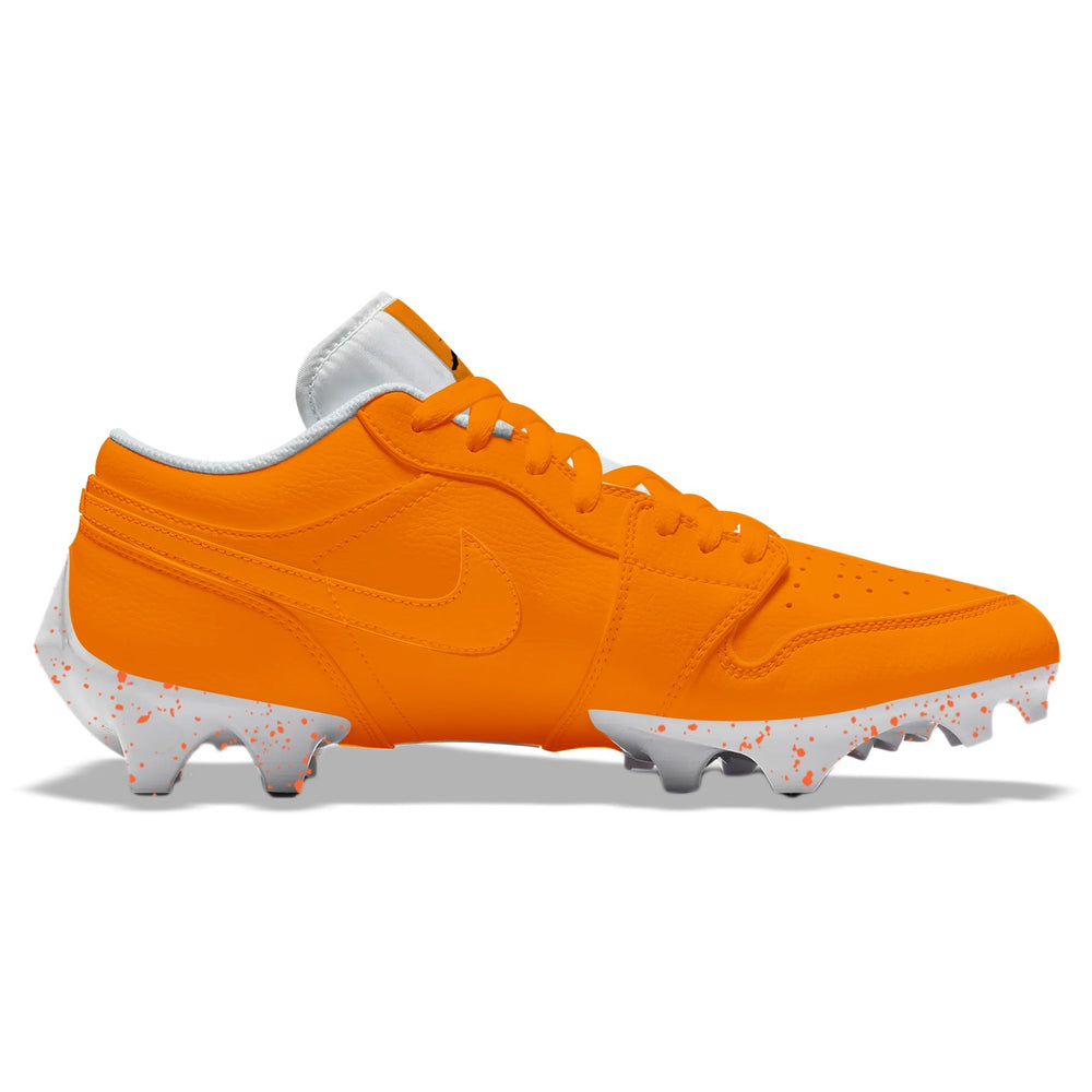 "Orange Color Rush” Jordan 1 Vapor Edge Low Cleats