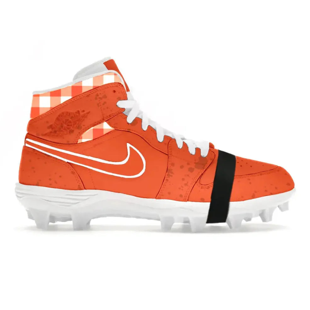 "Orange Lobster" Jordan 1 TD Cleats