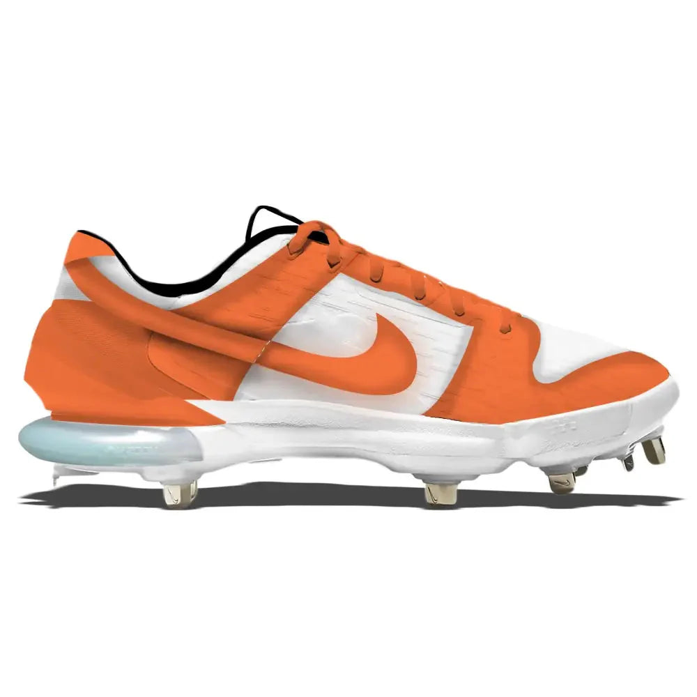 "Orange & White Dunk" Nike Force Zoom Trout 7 Pro Cleats