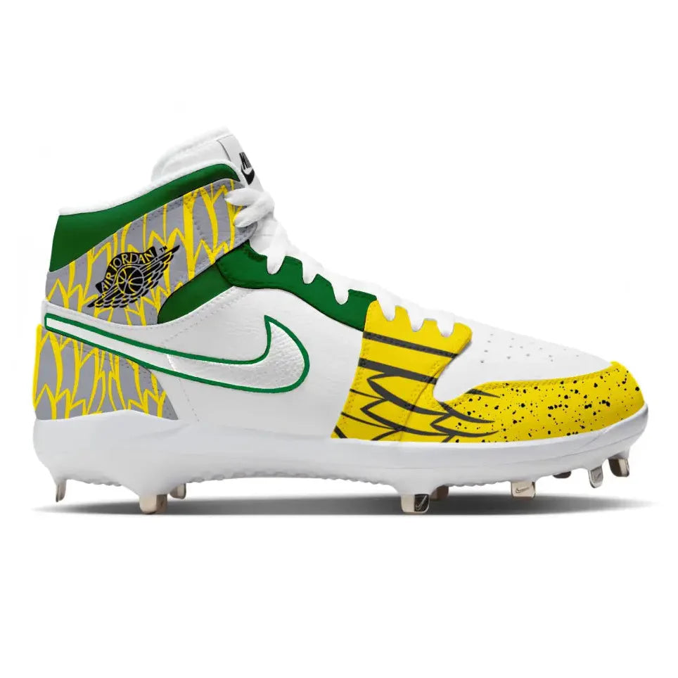 "Oregon Feathers" Jordan 1 Retro Cleats