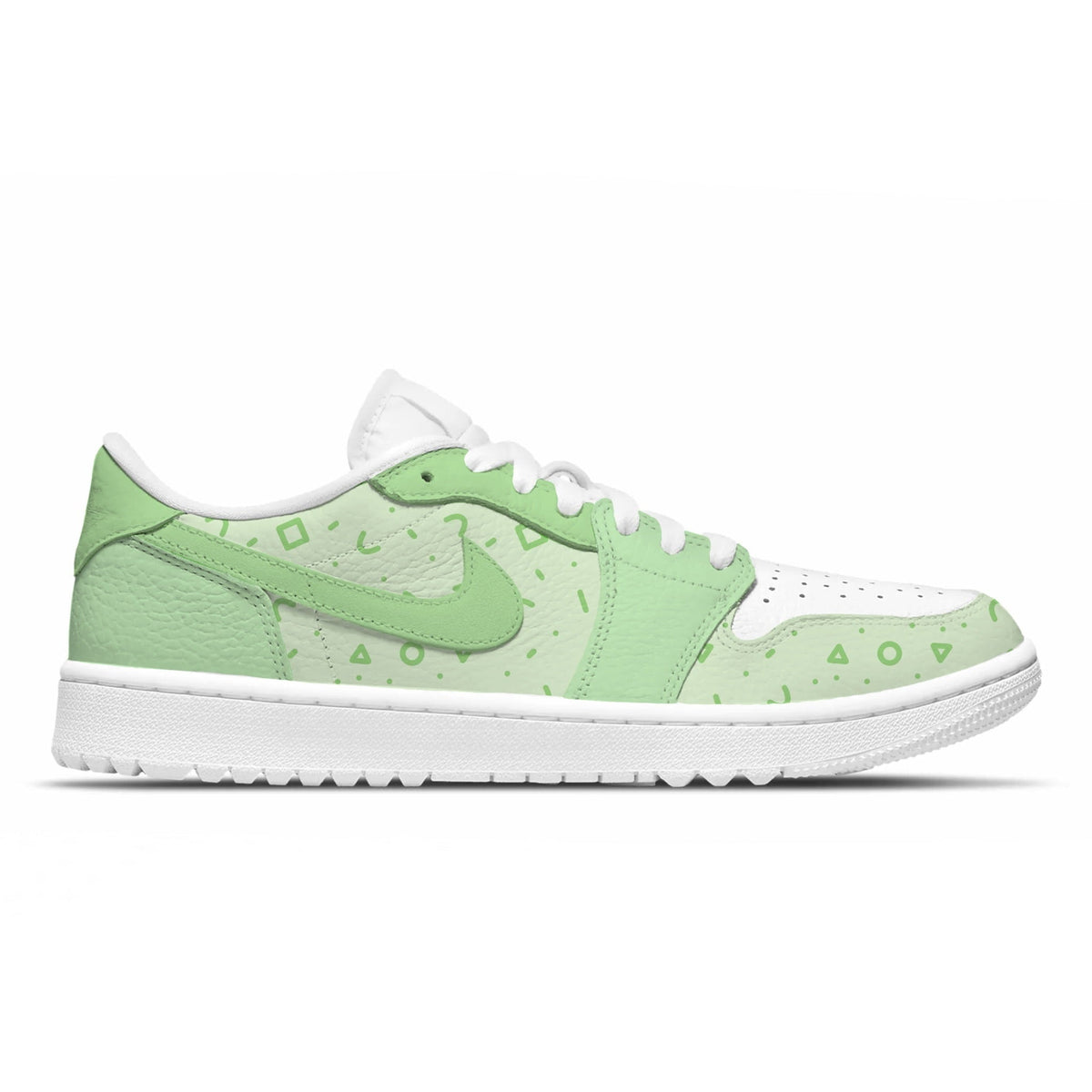 "Pastel Green" Jordan 1 Golf Shoes