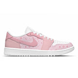 "Pastel Pink" Jordan 1 Golf Shoes