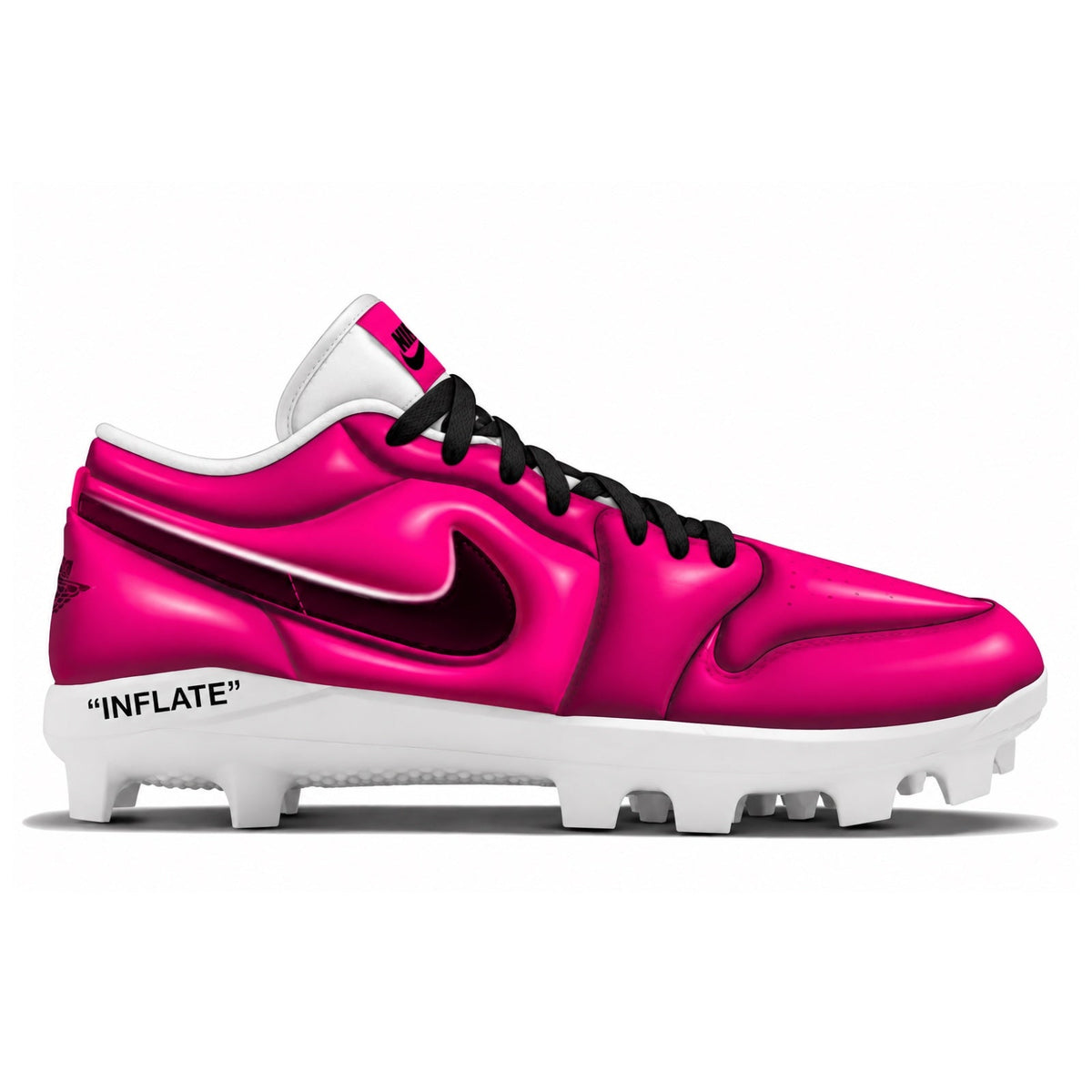 "Pink INFLATE" Jordan 1 Retro Cleats