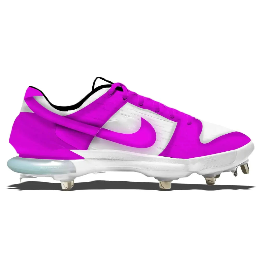 "Pink & White Dunk" Nike Force Zoom Trout 7 Pro Cleats