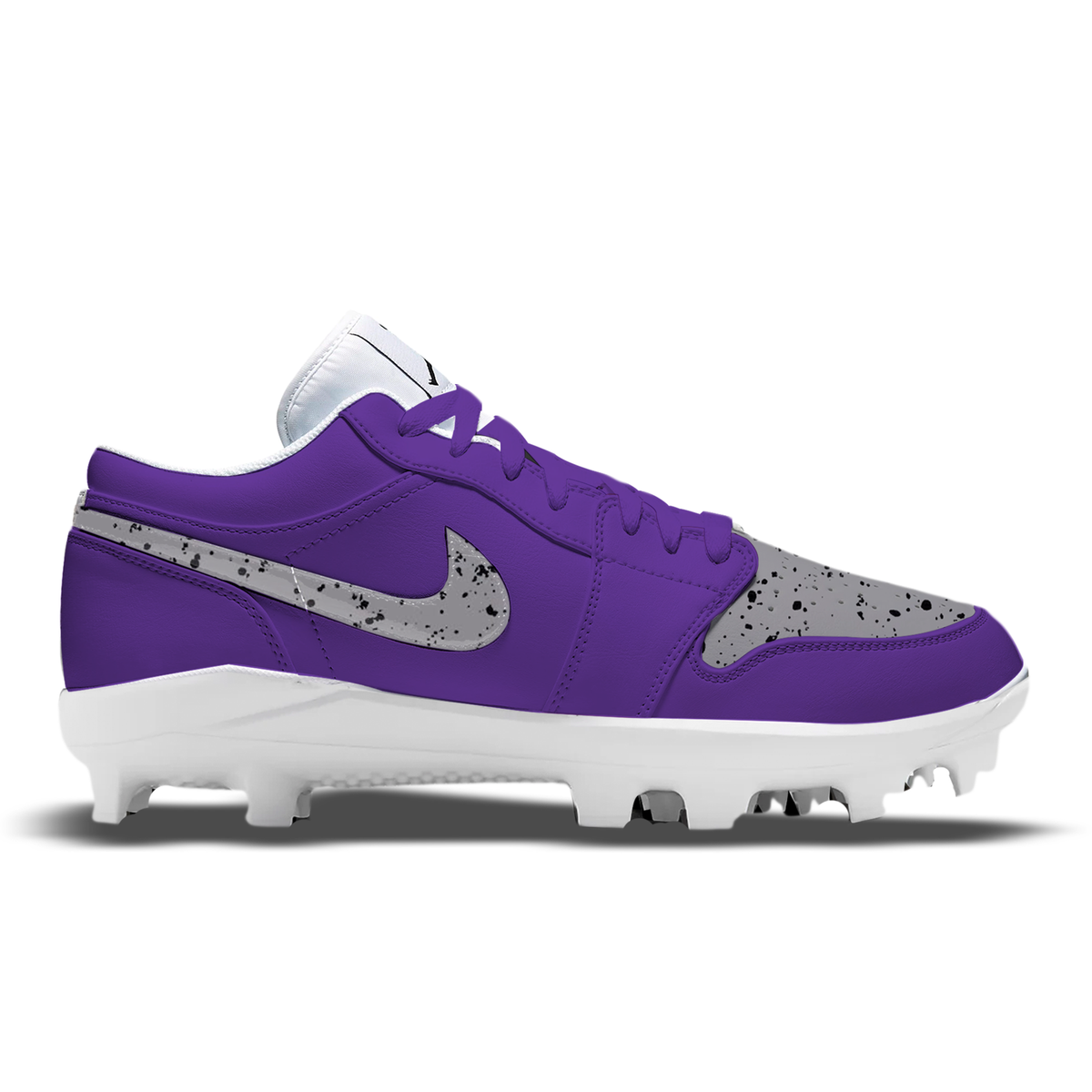 "Purple Cement" Jordan 1 Retro Cleats