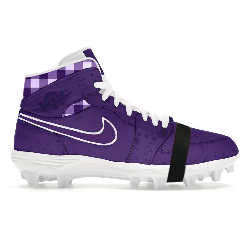 "Purple Lobster" Jordan 1 TD Cleats