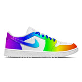 "Rainbow" Jordan 1 Golf Shoes
