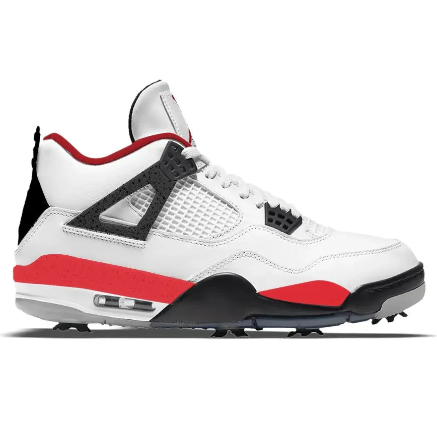 "Red Racer" Jordan 4 Retro Golf Shoes