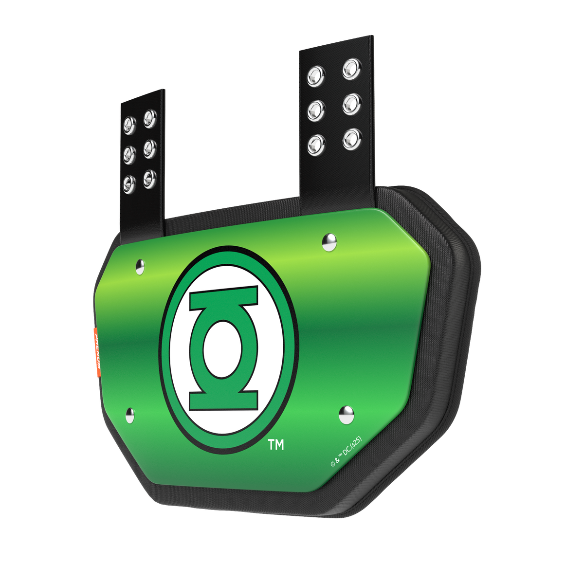 Phenom Elite Football Back Plate - Green Lantern