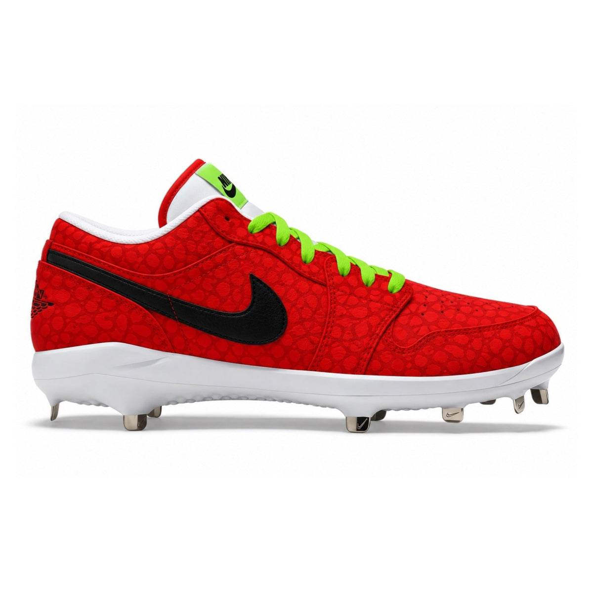 "Reverse Grinch" Jordan 1 Retro Cleats