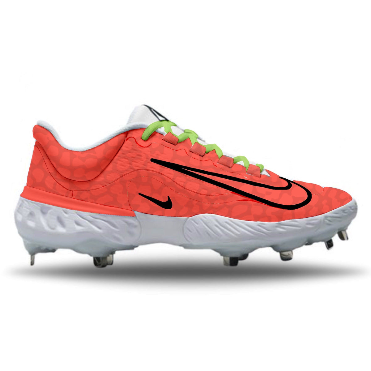 "Reverse Grinch" Nike Alpha Huarache Elite 4 Low Cleats