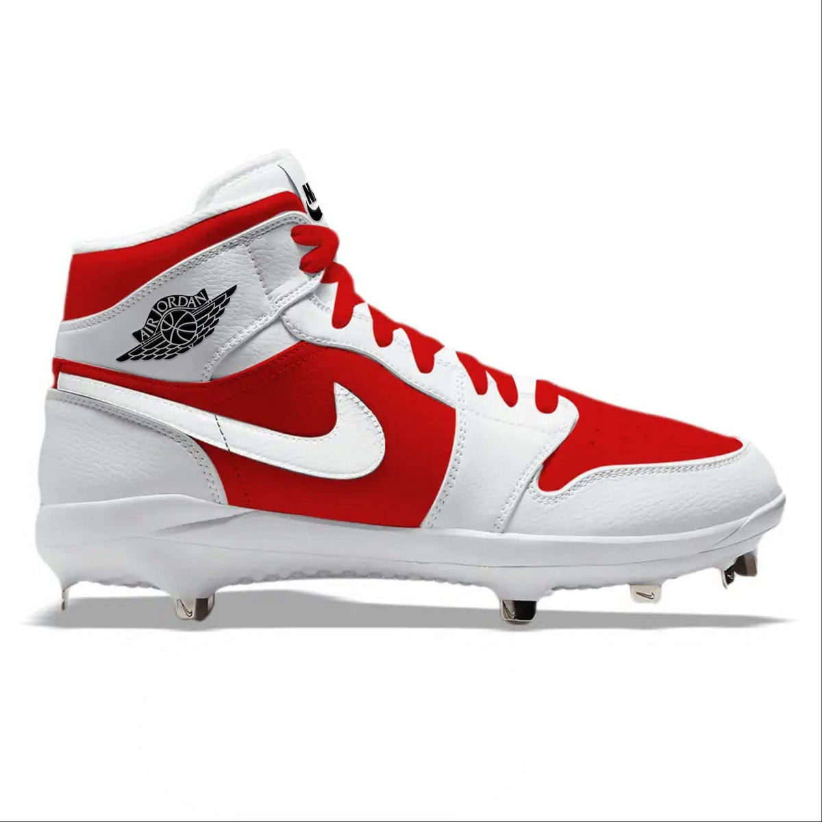 "Reverse Red" Jordan 1 Retro Cleats