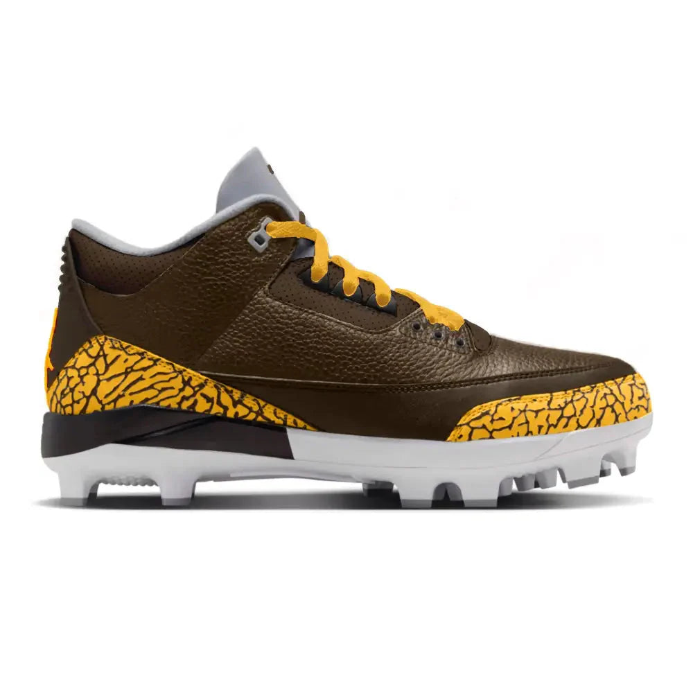 "San Diego" Jordan 3 Retro MCS Cleats
