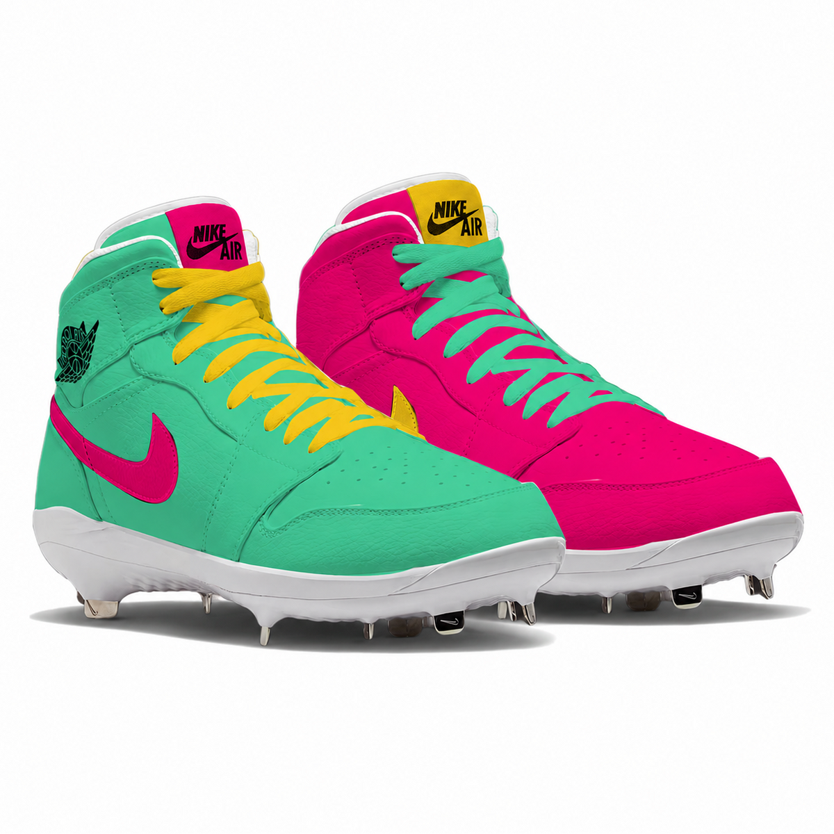 "San Diego Mismatch" Jordan 1 Retro Cleats