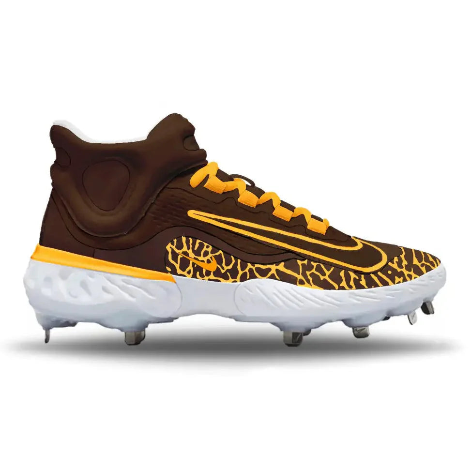 "San Diego" Nike Alpha Huarache Elite 4 Mid Cleats