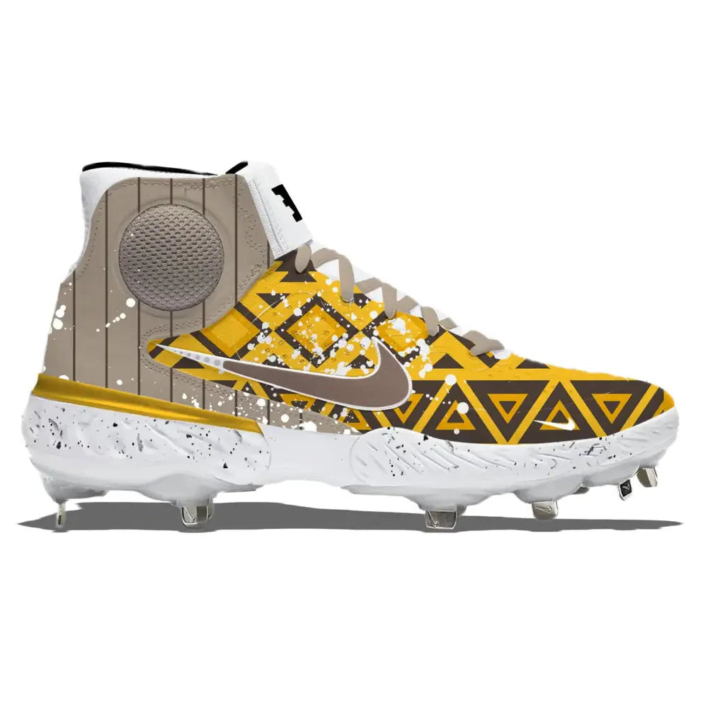 "San Diego Tribal" Nike Alpha Huarache Elite 3 Mid Cleats