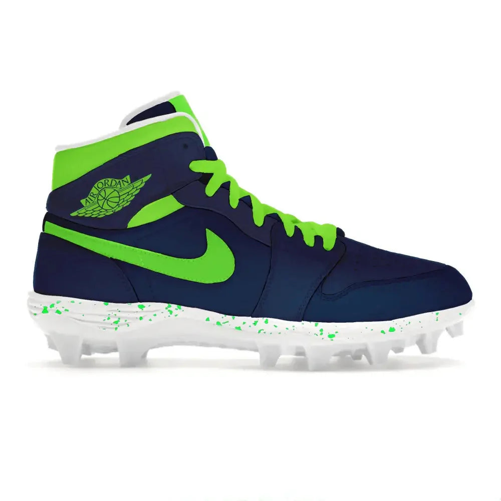 "Seattle Alternate" Jordan 1 TD Cleats