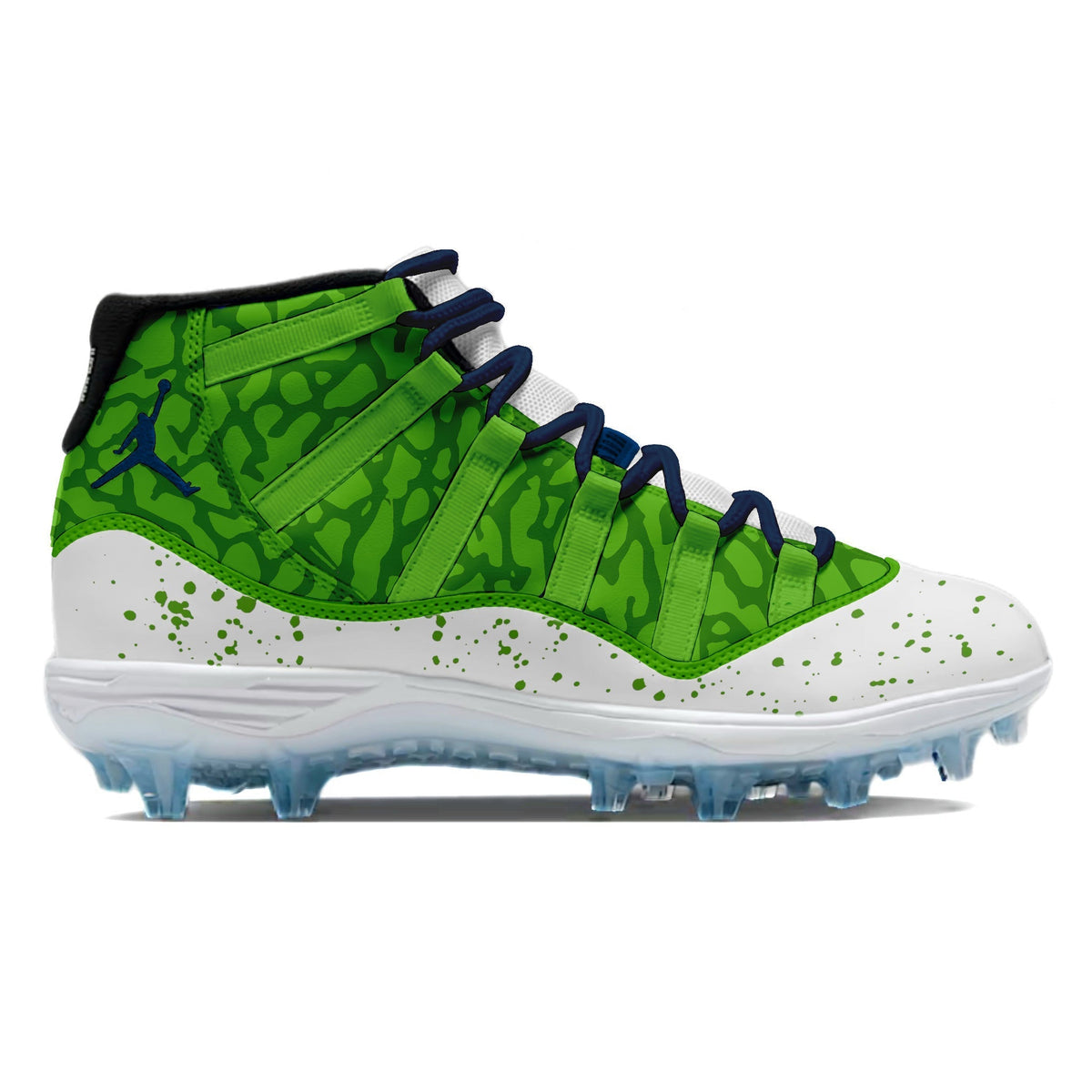 "Seattle" Jordan 11 Retro TD Football Cleats