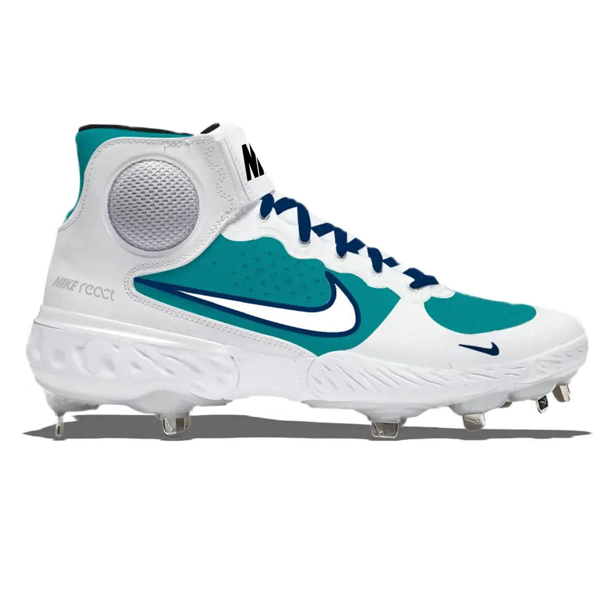 "Seattle" Nike Alpha Huarache Elite 3 Mid Cleats
