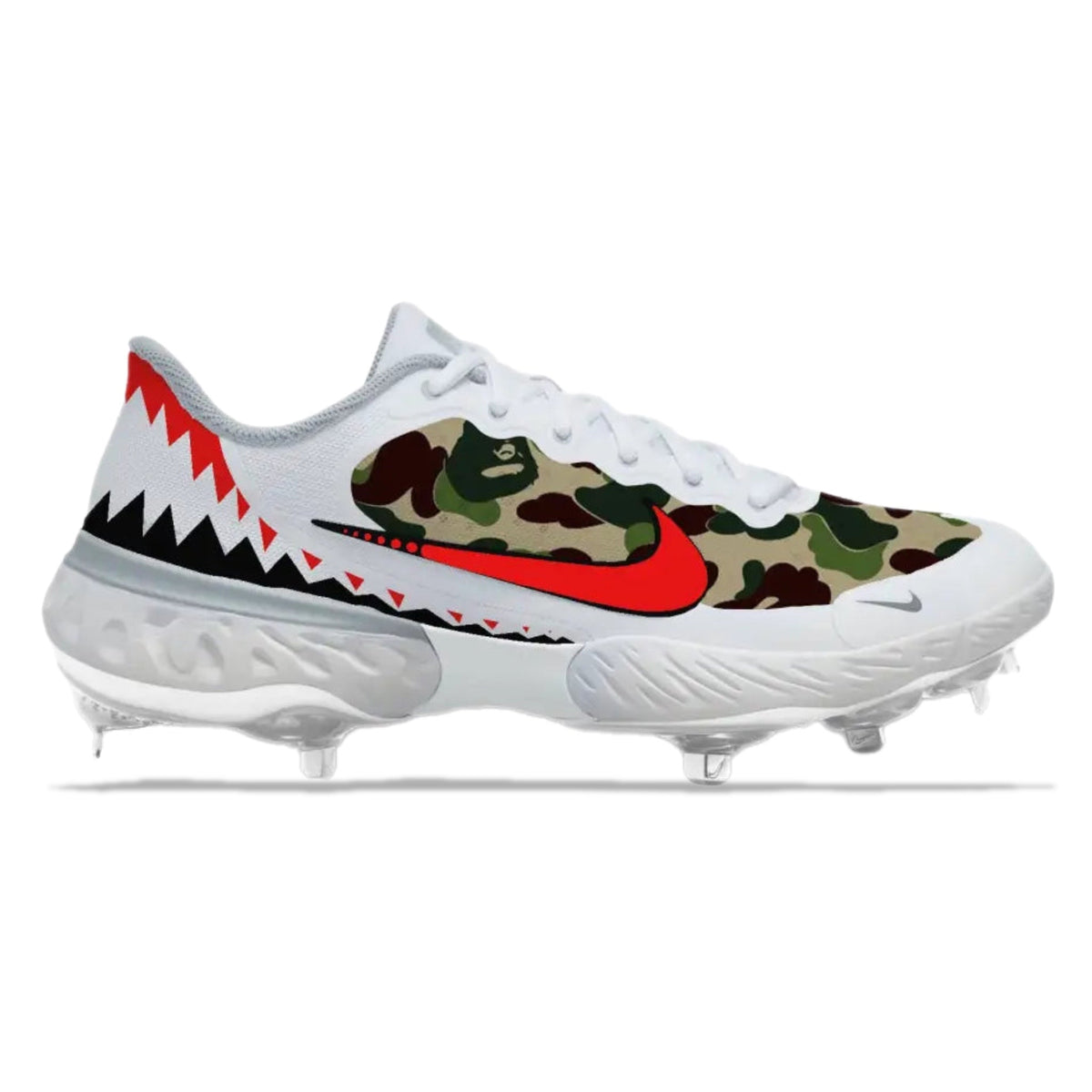 "Shark Camo" Nike Alpha Huarache Elite 3 Low Cleats