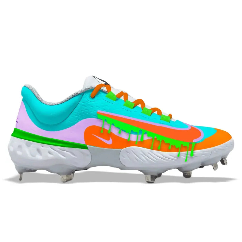 "Slime" Nike Alpha Huarache Elite 4 Low Cleats