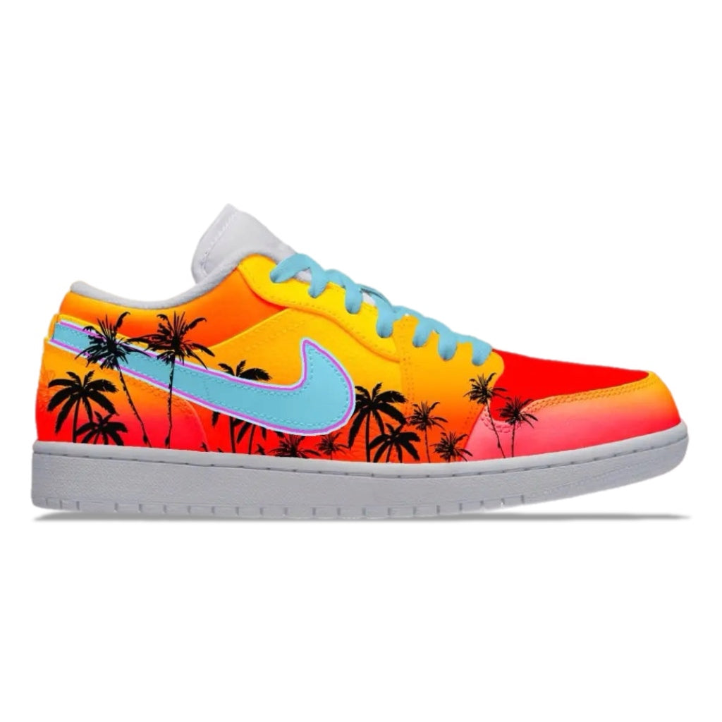 "SoFlo Sunset" Jordan 1 Low Shoes