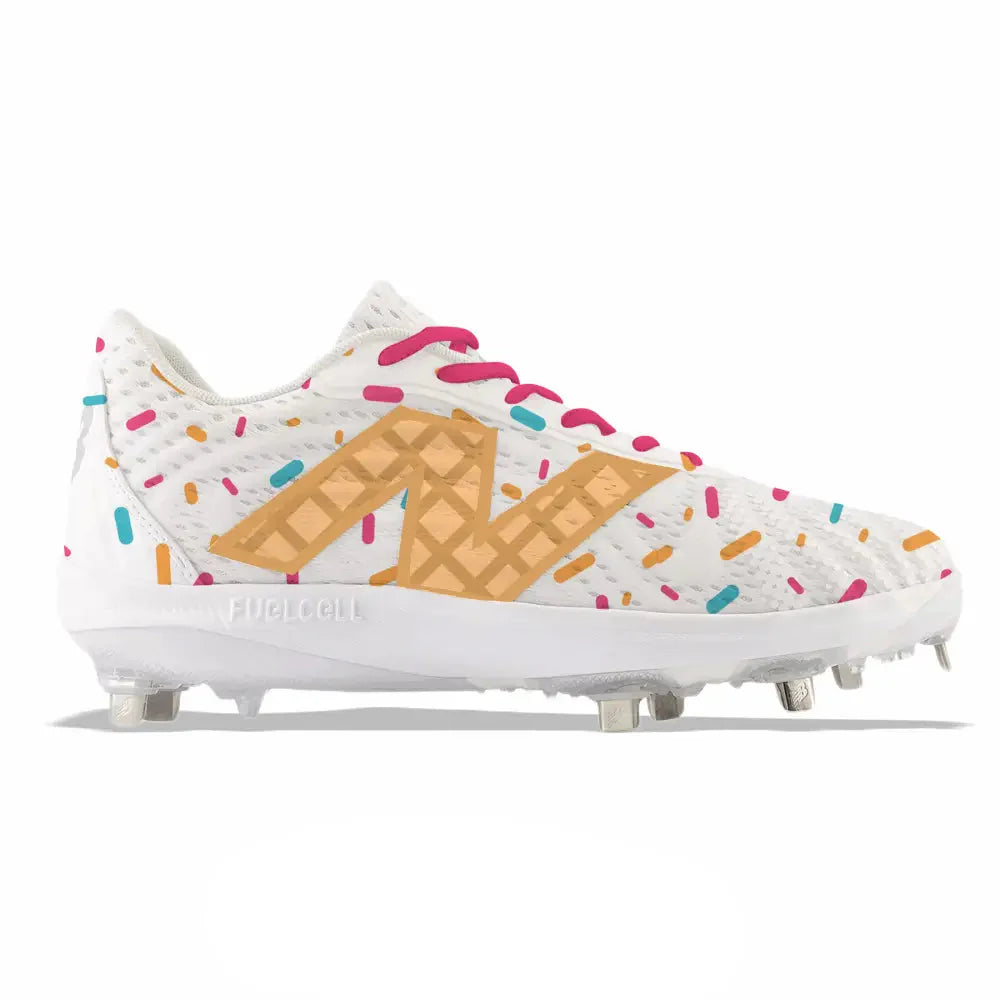 "Sprinkles" New Balance FuelCell 4040v7 Cleats - Size 10.5 Low Top TPU/Plastic