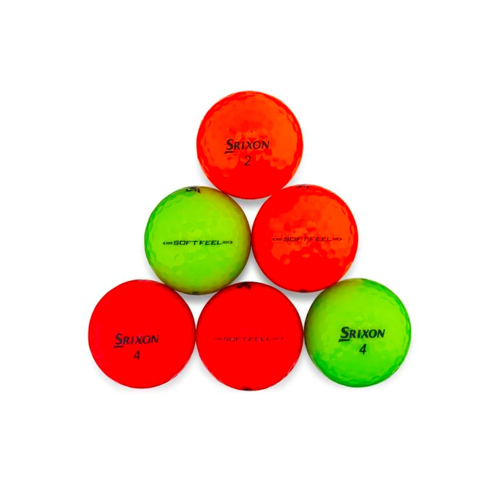 Used Srixon Soft Feel Color Mix Golf Balls - 1 Dozen