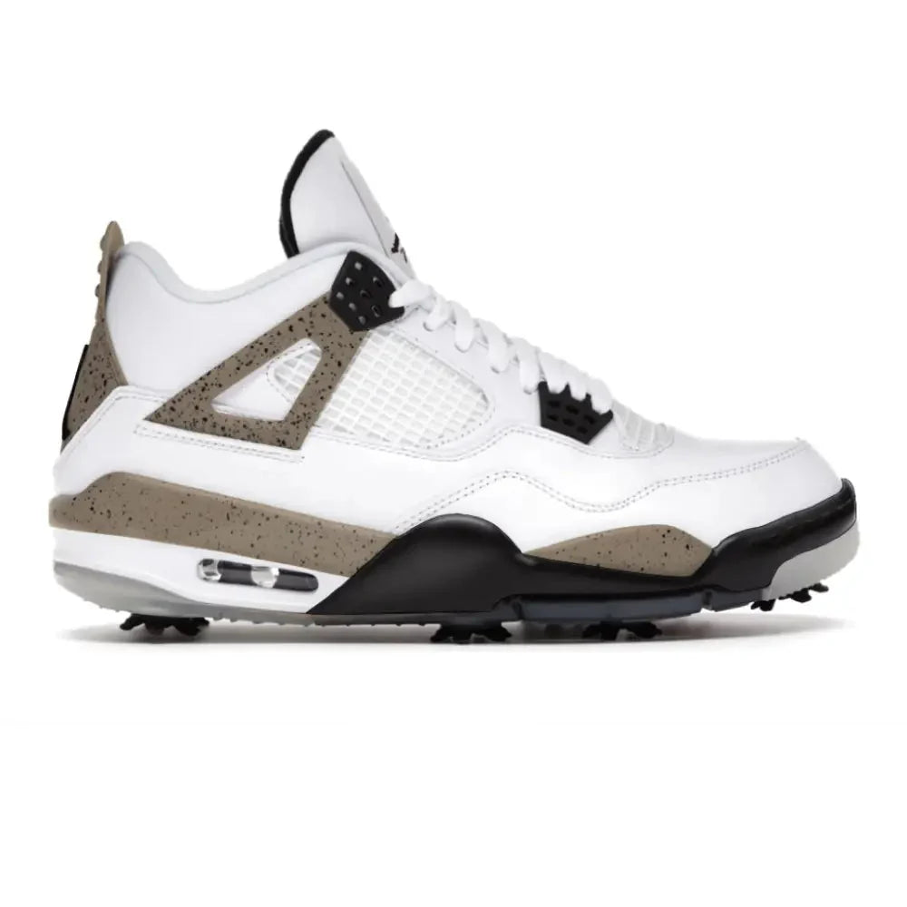 "Stone Cement" Jordan 4 Retro Golf Shoes