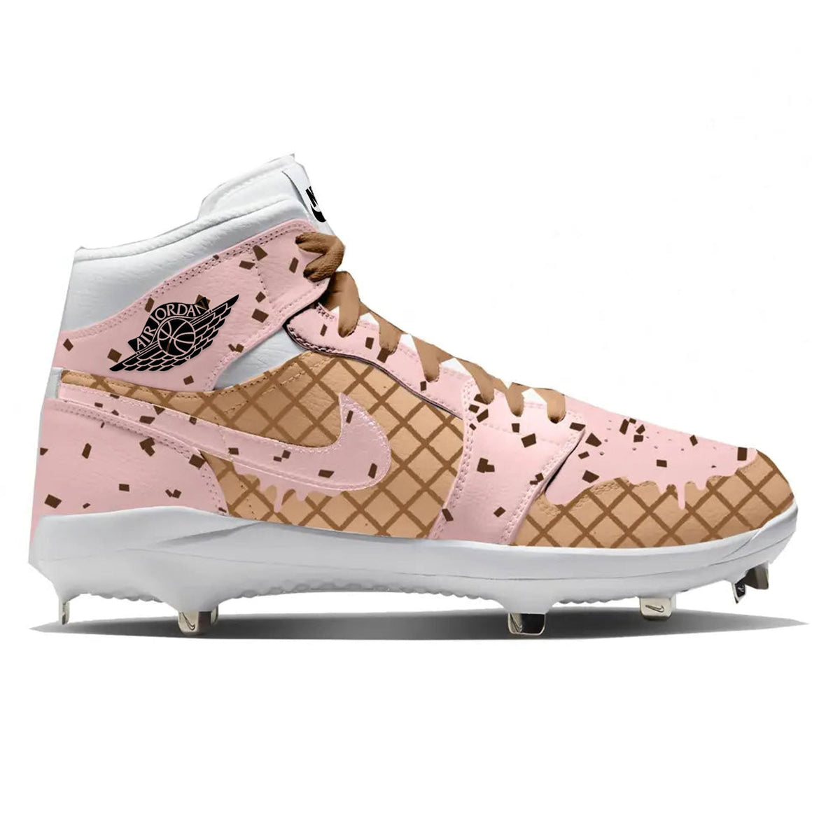 "Strawberry Chip" Jordan 1 Retro Cleats