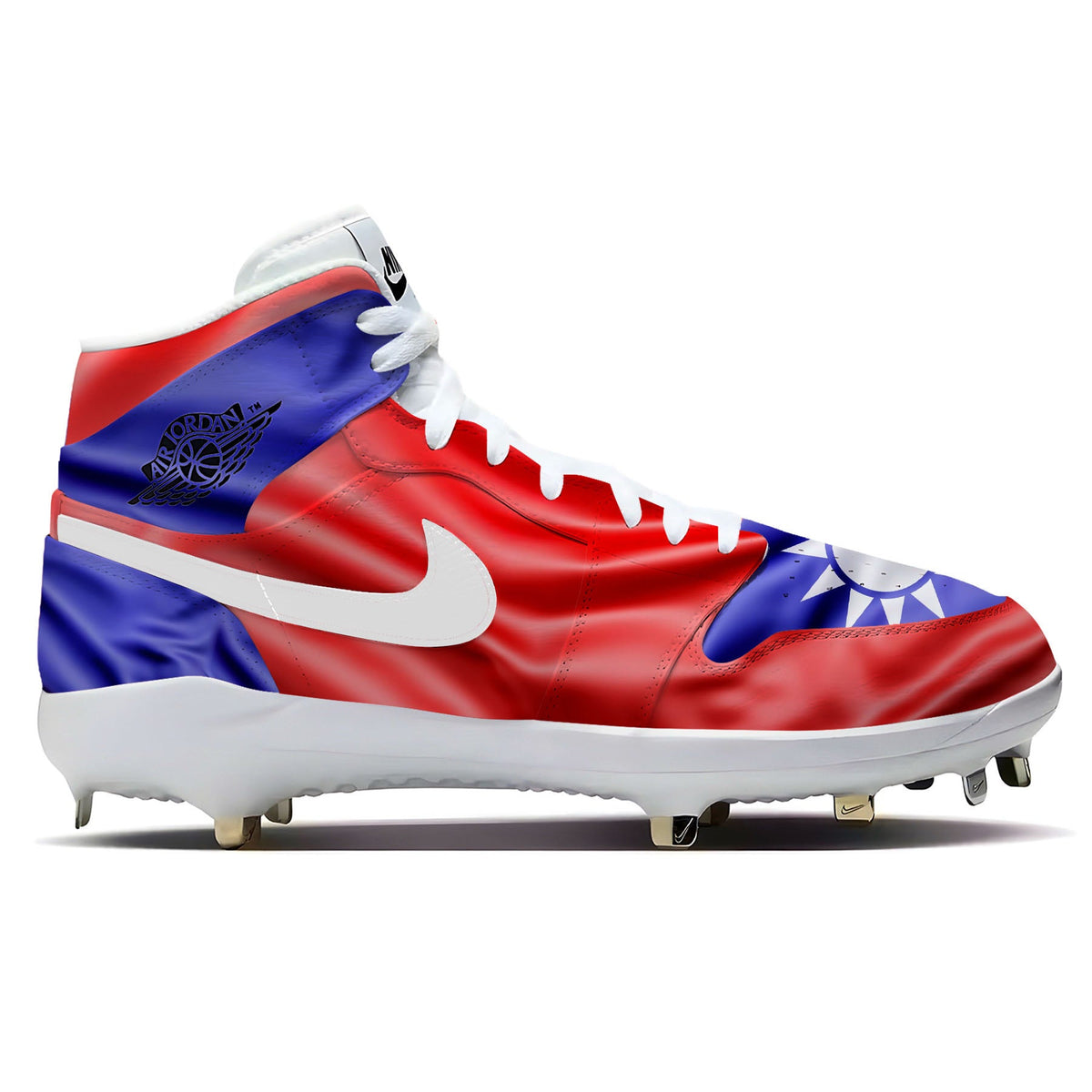 "Taiwan Waving Flag" Jordan 1 Retro Cleats