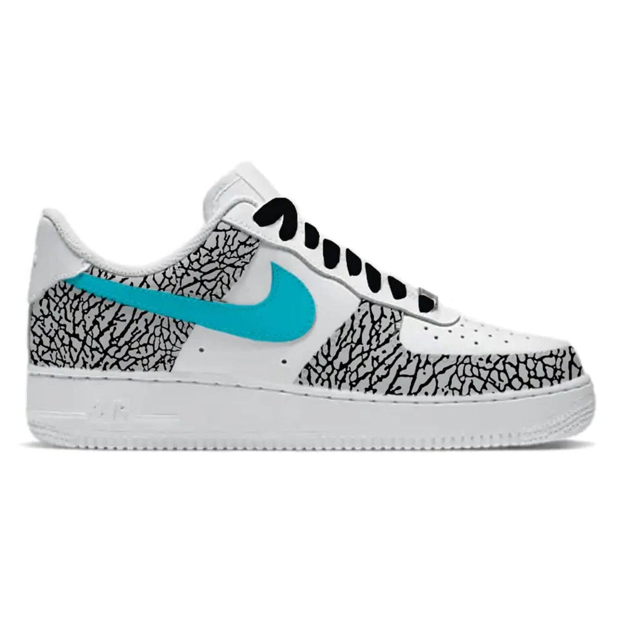 "Teal Elephant" Nike Air Force 1 Low Shoes