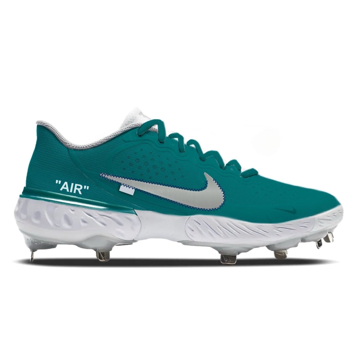 "Teal Force OW" Nike Alpha Huarache Elite 3 Low Cleats