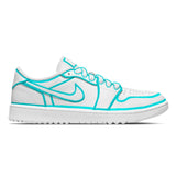 "Teal Lines" Jordan 1 Golf Shoes