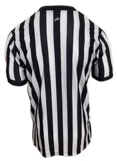 Honig's Pro-Stretch V-Neck Basketball Officials Shirt Sublimated American Flag on Left Sleeve