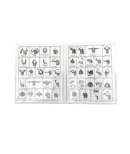 Honig's Football Card Holder with Signals - Pro Game Sports