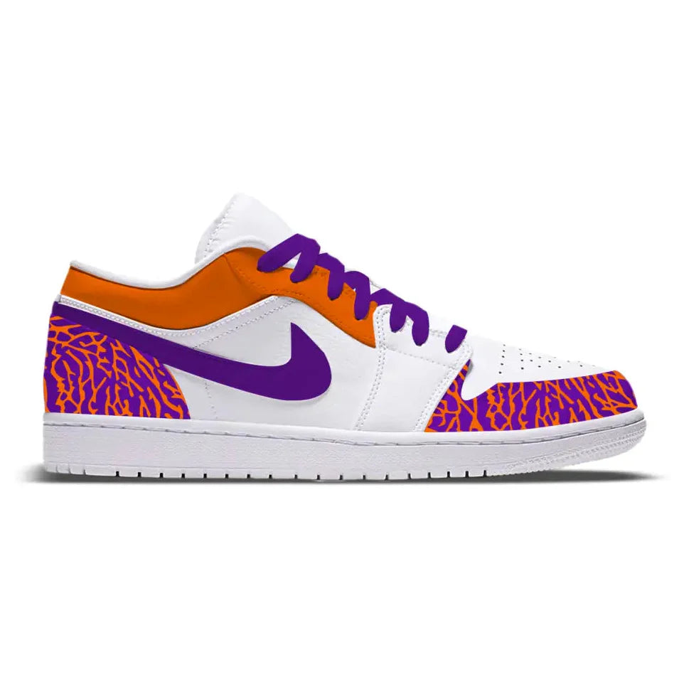 "Tigers" Jordan 1 Low Shoes