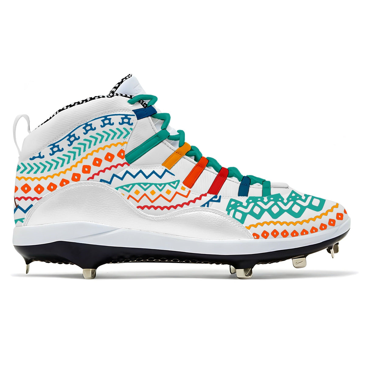 "Tribal” Jordan 10 Retro Cleats