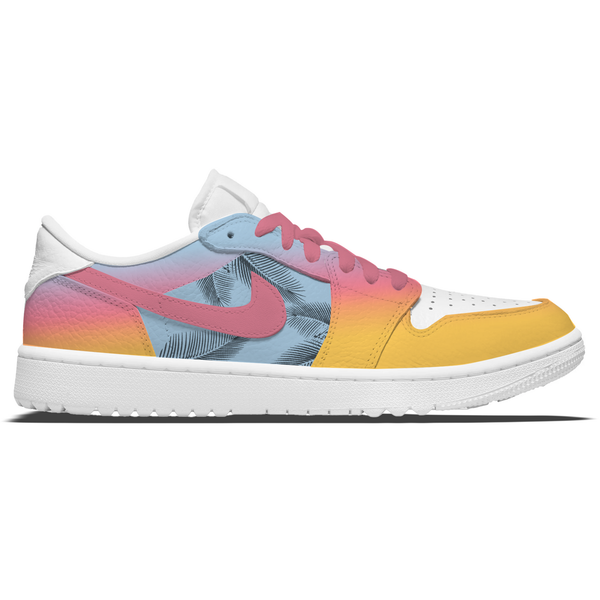 "Tropical" Jordan 1 Golf Shoes